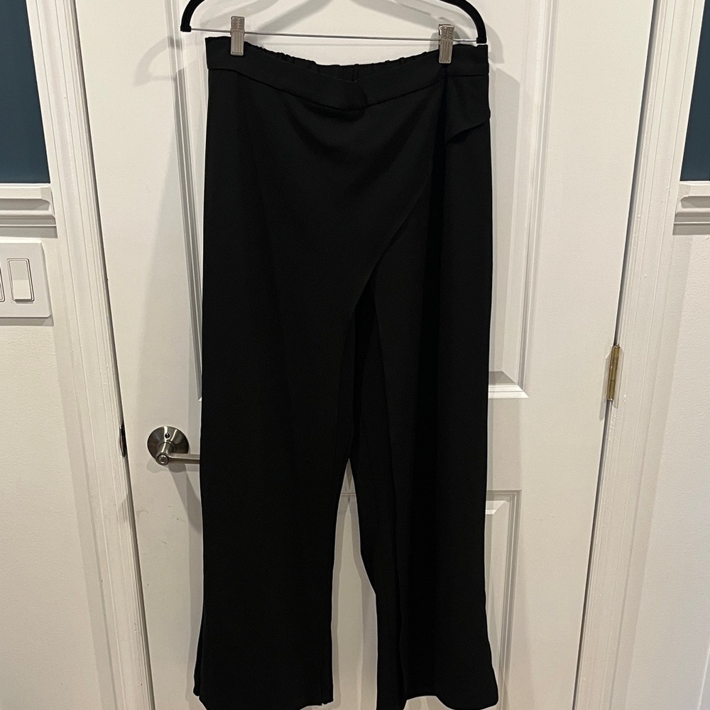 Adrianna Papell Black Wide Leg Pants